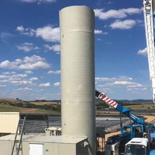 Biogas treatment system.