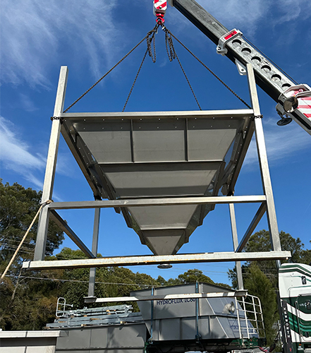 Delivery of the Lamella Clarifier LC60 to a WWTP
